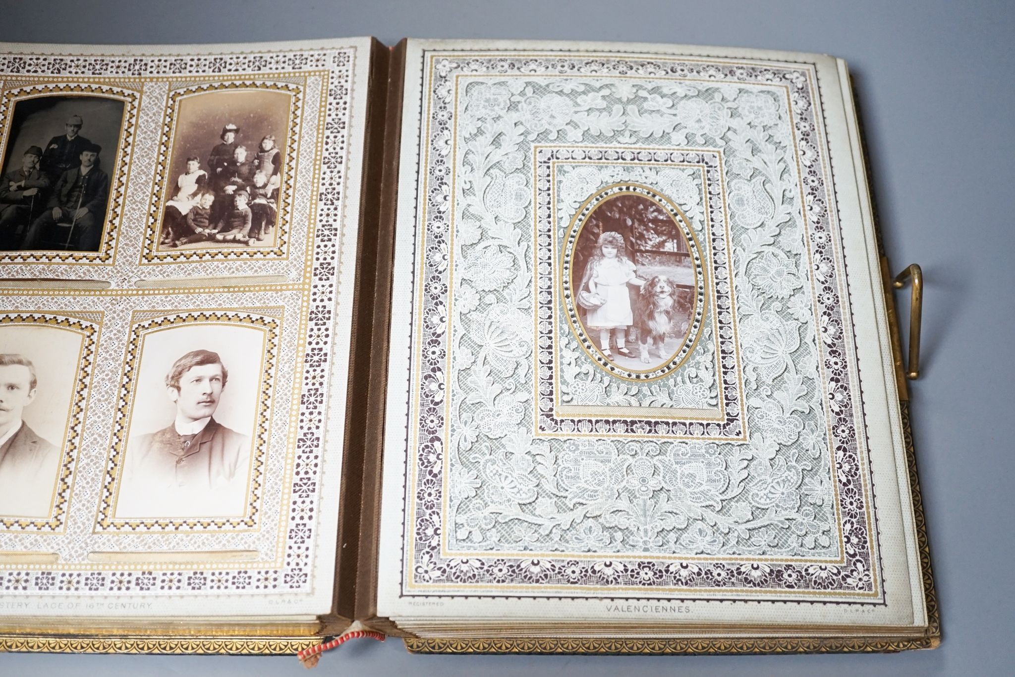 A Victorian photograph album, and various books